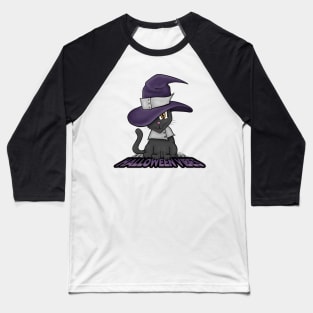 Halloween Vibes Kitty Baseball T-Shirt